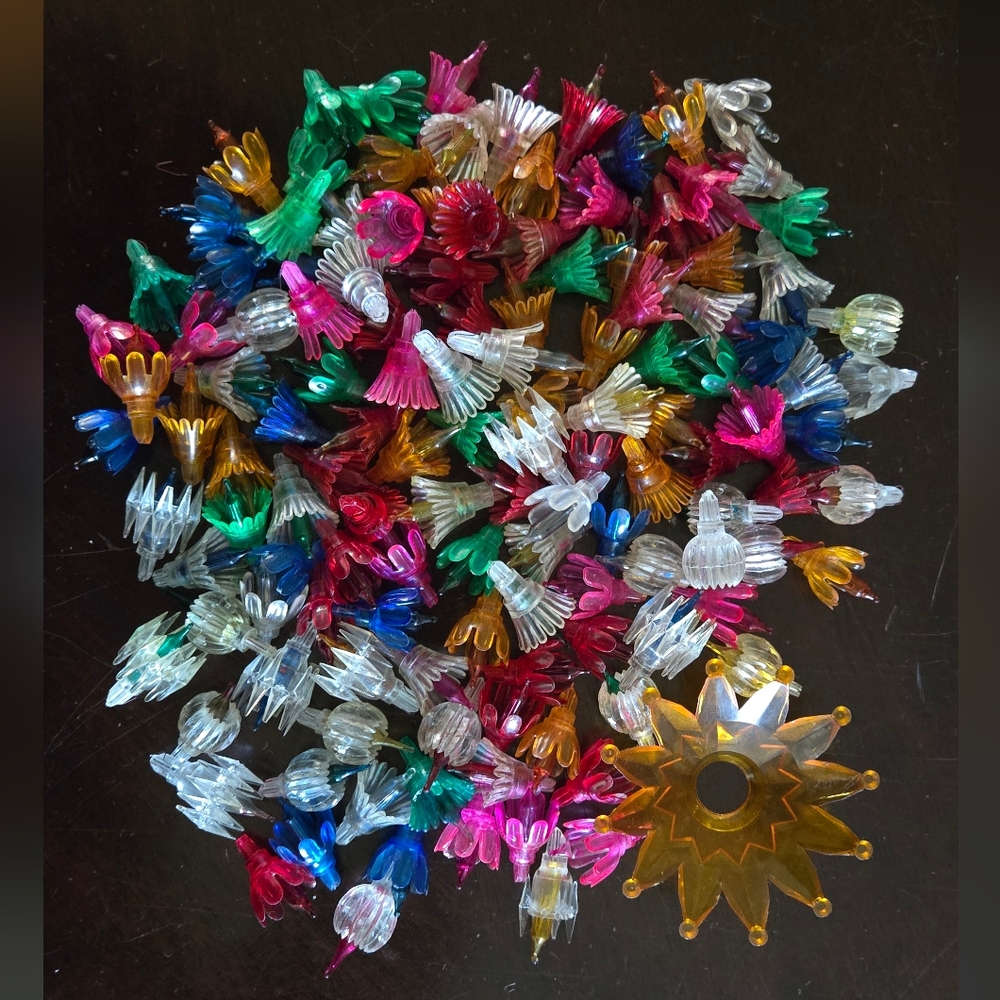 Colorful Vintage Christmas Light Covers